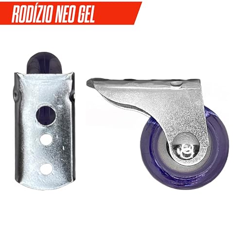 Kit 50 Rodizio Fixo de Gel Rodinha Para Sofá Retratil Cama Auxiliar Gaveteiro Conjunto Economico