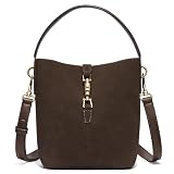 BOSTANTEN Small Bucket Bag for Women Crossbody Bags Trendy Vegan Leather Shoulder Purses Designer Ladies Handbags