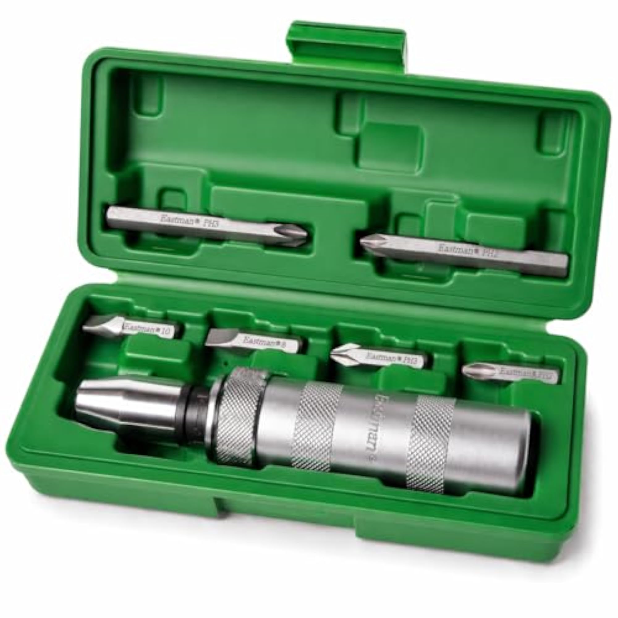 6-Piece Manual Impact Driver Set with CRV Steel Power Bits