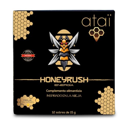 Honey Beerush - Miel Afrodisíaco - Potenciador Energético - Libido Intensa - Hombre - 12 Sobres De 15g