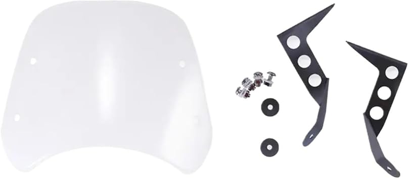 Motorcycle Windshield Windscreen Wind Deflector Compatible with Benelli Leoncino 250 Leoncino 500 Trail Compact Sport Headlight Fairing(Leoncino250 Smoke)