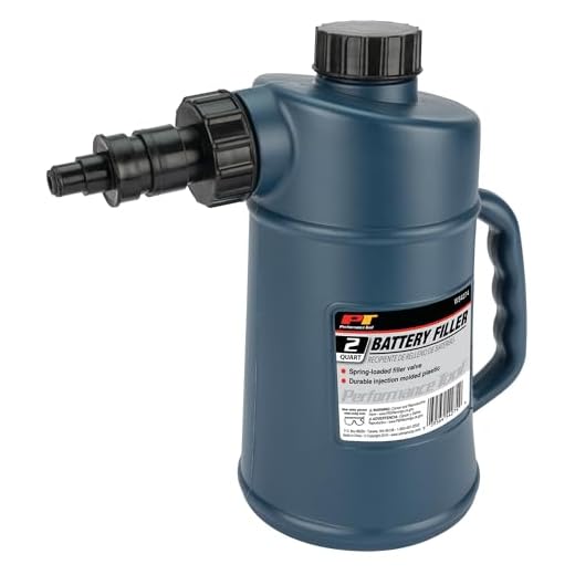 Performance Tool W54274 2 Quarts Battery Filler with Auto Shut Off and Drip-Free Valve, Perfect for Golf Cart and Deep Cycle Battery