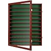 DisplayGifts 110 Golf Ball Display Case Wall Cabinet Holder Shadow Box Acrylic Door UV Protection Cherry Finish