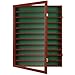 DisplayGifts 110 Golf Ball Display Case Wall Cabinet Holder Shadow Box Acrylic Door UV Protection Cherry Finish