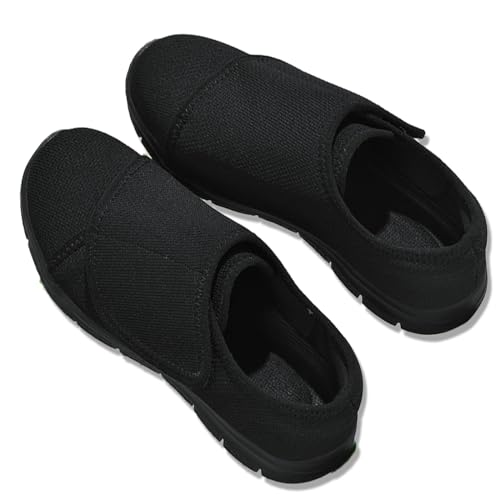 Aocase Zapatillas Mujer Ancho Especial Ortopédicas Antideslizantes y Cómodas, Negro, 39/245mm