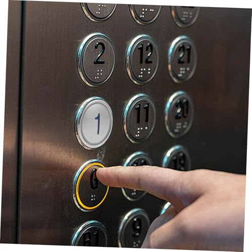 Hohopeti Elevator 1st Button Stainless Steel Arrow Shiny Surface for Elevator Parts and Accessories