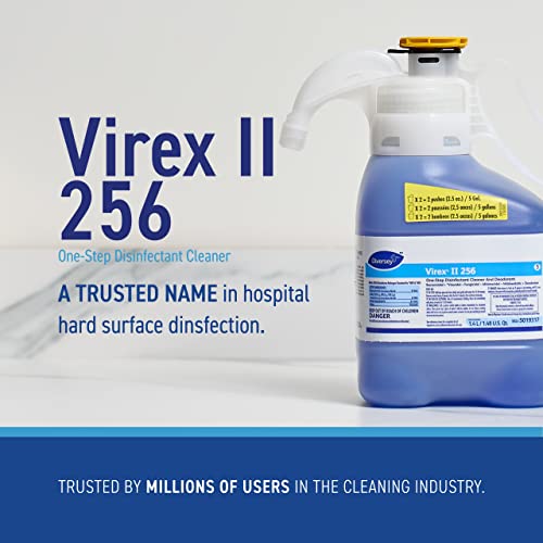 Diversey - Virex Ii 256 One-Step Disinfectant Cleaner And Deodorant (5019317) - 1.4 Liter Smartdose Bottle (Pack Of 2) #TOP1
