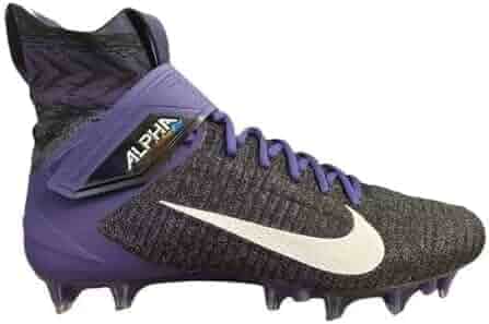 Nike Alpha Menace Elite 2 Flyknit Men's Football Cleats 'Black White Purple' (BV2077-011) - Size 13 US Men's | Football - Amazon.com