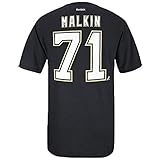 Outerstuff Evgeni Malkin Pittsburgh Penguins #71 Black Cream Home Youth Name and Number T Shirt (Large 14/16)