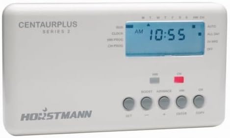 Horstmann C17 Centaurplus 1 Channel Timeclock, 7 Day Programme, Digital Heating Time Clock with LCD Screen, Boost and Advance functions