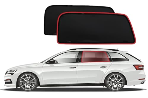 Rideaux sur mesure Skoda Superb 3 | Pare-soleil auto premium style vitres teintées