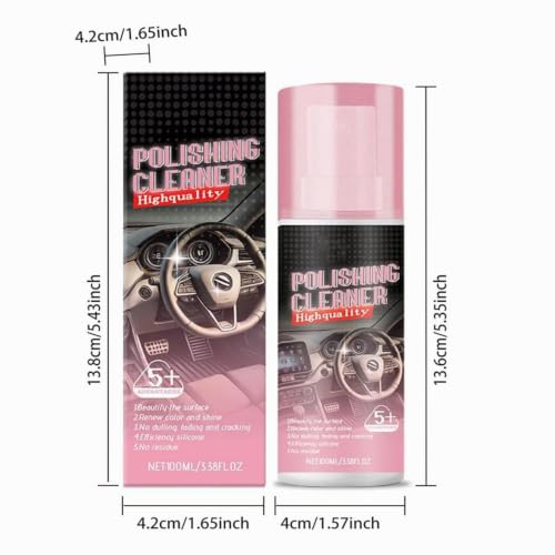 Interior Detailer Spray, 2025 New Car Interior Cleaner, Polishing Cleaner car Interior, Car Interior Detailer and Cleaners, Interior Detailer Spray, Vehicle Interior Polish, 100ml (2) – vue 7