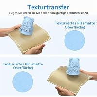 BIQU Doppelseitig Textured PEI Druckplatte, Flexibles Druckbett 184x184 mm – Ansicht 2