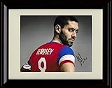 Clint Dempsey - Number 8 - Autograph Replica Print - Framed 8x10
