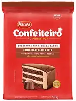 Chocolate Confeiteiro Cobertura Fracionada ao Leite em Barra 5Kg Haradl