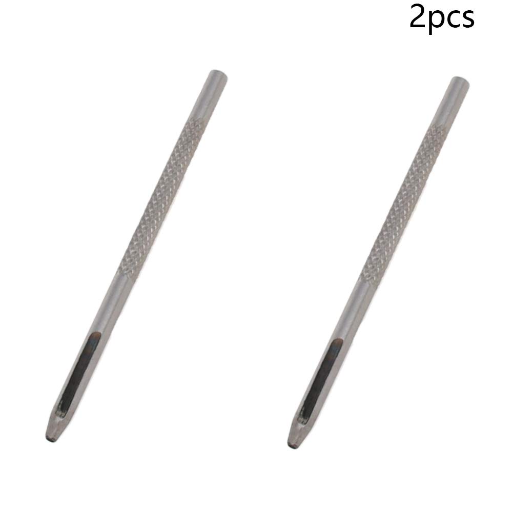 Utoolmart 1.5mm Round Hollow Punch Leather Craft Punch Tool, Round Carbon Steel Leather Craft Hollow Hole Punch Cutter, 2Pcs