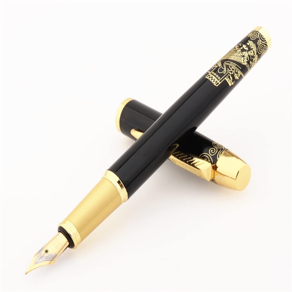 Stylo plume à pointe moyenne pour étudiant Noir