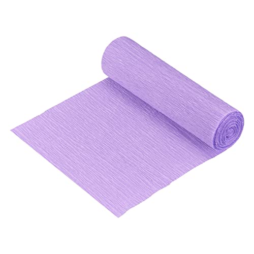 Meccanixity Crepe Paper Roll 8.2Ft Long 5.9 Inch Wide For Wedding Ceremony Various Large Festivals Decoration, Light Purple Pack Of 5 #TOP20