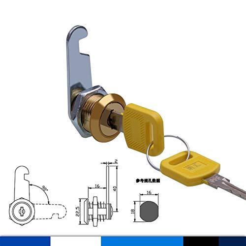 Preisvergleich Produktbild Gangkun Schließfachschloss, schranktür, eisenblech, aktenschrank, schlosskern, büro, schubladenschloss, elektrokasten, briefkastenschloss,-1