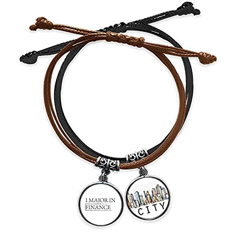 Bracelet corde main chaîne cuir Sidi ajustable pour homme