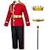 Prince Charming Costume for Kids Boys Royal Prince King Outfit Party Cosplay 4-6T Red