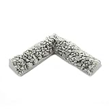 War World Gaming Rubble Corner Stone Wall Unpainted x 2 – 20mm - 28mm Wargaming Tabletop Terrain...