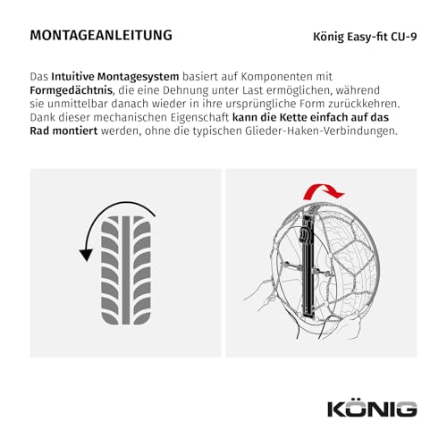 KÖNIG Easy-Fit CU-9 065 - Schneeketten