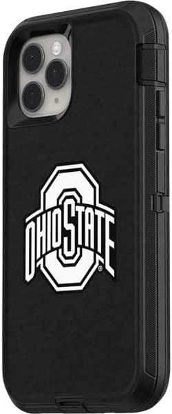 Skinit Decal Skin Compatible with OtterBox Defender iPhone 11 Pro Case - Officially Licensed Ohio State University OSU Ohio State Black Design
