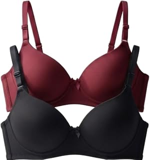 ALZENA Women's T Shirt Bra Seamless Full Coverage [ Pack of 2 ]