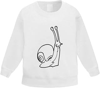 Azeeda 'Curious Snail' Kid's Sweatshirt/Jumper (3-4 Years) (KW00078913)