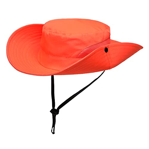 Image of Womens Summer Sun Hat Beach Hat Wide Brim Outdoor UV Protection Hat Foldable Cool Mesh Ponytail Bucket Hat
