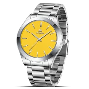Mens Watches Stainless Steel Watches for Men Waterproof Men’s Wrist Watches Analog Quartz Watch Fashion Business Designer Watches