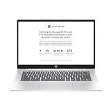 HP Chromebook - Ordenador portátil de Google 14" FHD (Intel N100, 8GB RAM, 128GB eMMC, ChromeOS) + Suscripción Google AI Pro con Gemini Pro y 5TB de Almacenamiento Durante 3 Meses - QWERTY Español