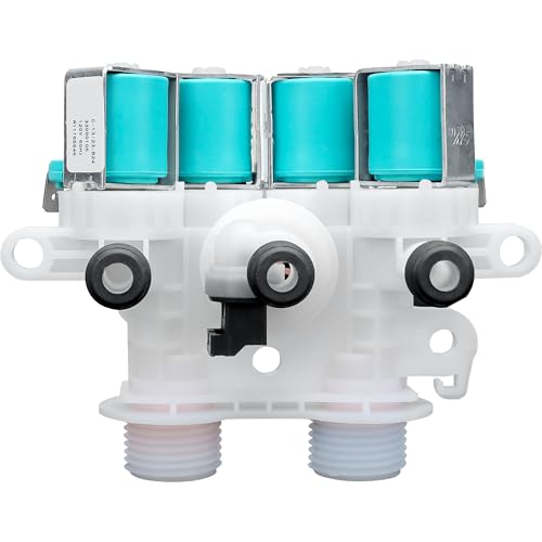 W11165546 W11220230 Washer Water Inlet Valve fit for Whirlpool Maytag-Bravos XL Commercial Whirlpool-Cabrio Kenmore 700 S W10599423 W10758828 W11165546VP W11096267 AP6284346 prime&swift