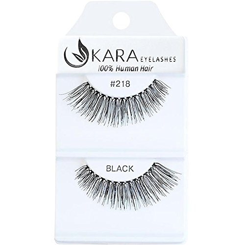 UKARA 100% Human Hair Natural False Eyelashes (#K-EL-218-12 Pack) Fake Lash Makeup