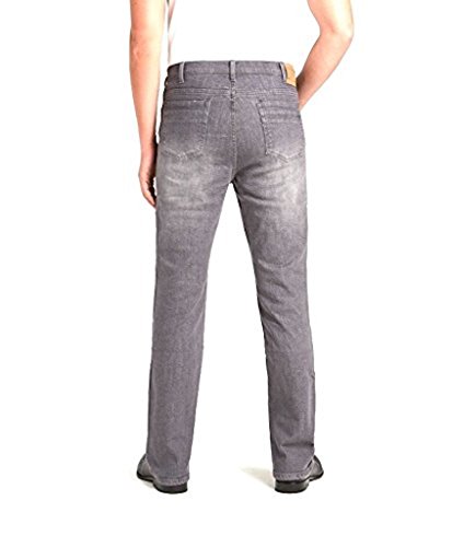 Grand River Grey Stretch Traditional Fit Jeans (38/30, Grey)3