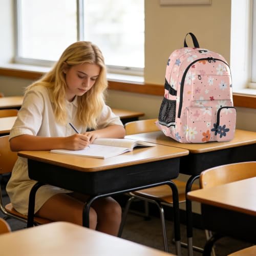 Mochilas florales para adolescentes que buscan espacio y comodidad total 6