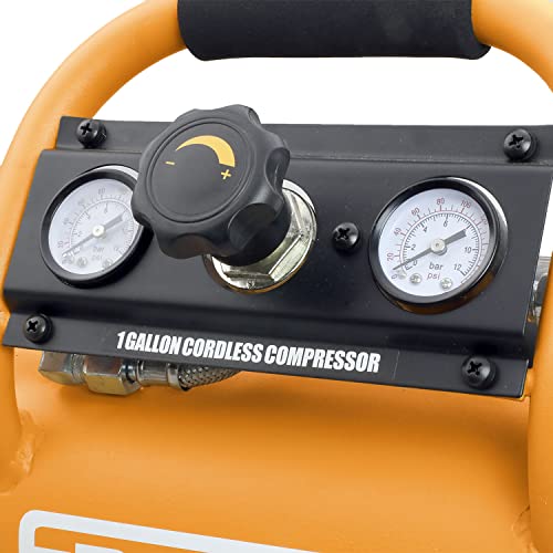 Freeman Pe1Gcck 1 Gallon 20V Cordless Air Compressor With 3-In-1 Pneumatic Finish Nailer/Stapler, Battery, Charger, Air Hose, Inflation Accessory Kit And Fasteners (600 Count) – 700 Shots Per Charge #TOP3