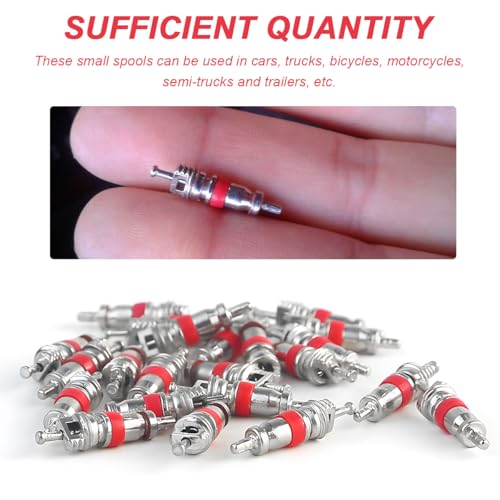 image for ZNDAW 20 PCS Tire Valve Core, Premium TPMS Safe Vehicle Tyre Valve Cor