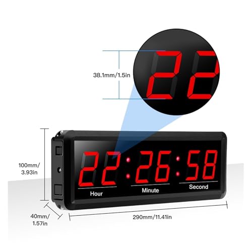 Temporizador Visual LED Programable con Control Remoto miniatura 4