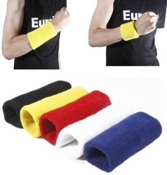13.5*7cm Sports Fitness Wrist Sweatband Hand Wrap Wristband (Random Color)