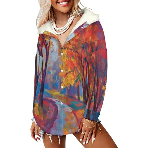 Veste Polaire Femme Manteau Peluche Sherpa Sweats à Capuche Chaud