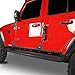 Hooke Road for Jeep Rocker Panel Guards Body Armor Cladding Skid Plate Slider for Jeep Wrangler JL Unlimited 4-Door 2018 2019 2020 2021 2022 2023 2024