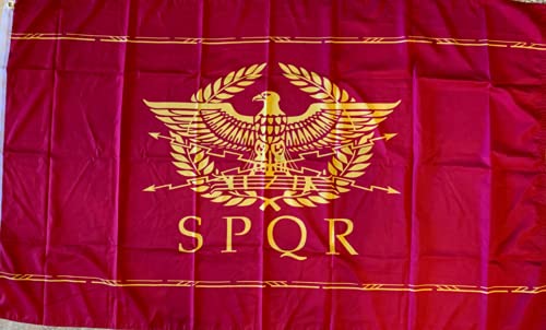 SPQR Ancient Roman Empire Rare Flag Premium 100D Woven 3×5 3’x5′ Flag Rough Tex by SFI