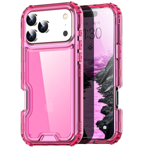 AICase for iPhone 17 Pro Max Clear,Heavy Duty Durable 3-Layer Crystal Transparent[Not Yellowing][Military Grade Drop Protection] Shockproof/DropProof Protective for iPhone 17 Pro Max 6.9" 2025_4 by AICase - Used condition - US$7.49