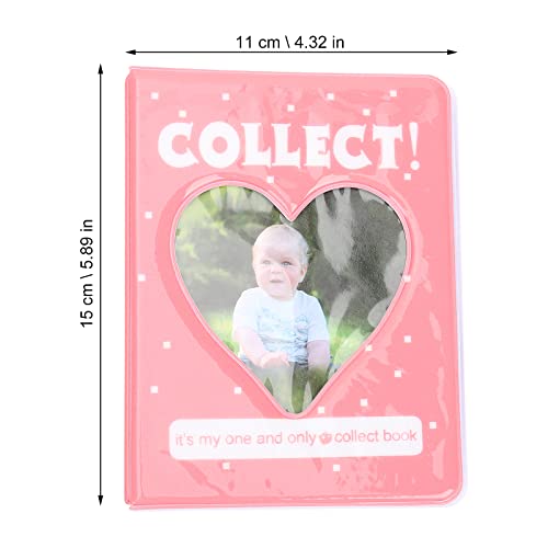 LUOZZY 4 miniálbuns de fotos de 7,62 cm, livro de armazenamento de imagens transparentes de desenho