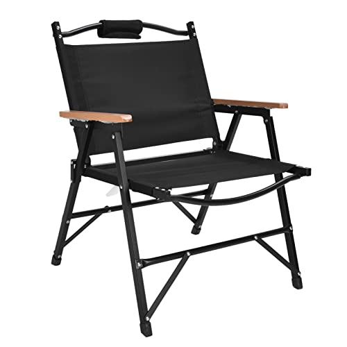 Fdit Foldable Camping Chair 120kg Load Aluminum Alloy