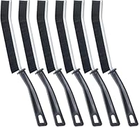 6er Set Vorteilspack schmale Fugenbürste gegen Schmutz & Fugen in Fliesen, Bad und Küchenspüle - Ecken Fugen-Reinigungsbürste für Haushalt - Spaltreinigungs-Bürste Fugenreiniger zum Reinigen