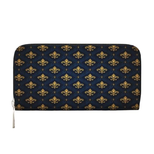 DJYQBFA Women's Wallets Slim PU Leather Zipper Around Long Clutch