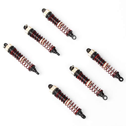 Hosim Front Rear Rc Shock Absorber, 6 Packs Adjustable Assembled Spring Damper Suspension Upgraded Oil Filled Shock 25-Zj03 For 9125 9155 9156 Rc Car Monster Trucks … #TOP2